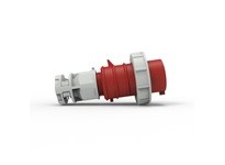 Hubbell C532P6WA IEC Pin and Sleeve Devices Male Plug 32 A 200-415 VAC 4POLE 5WIRE Red Watertight