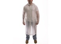 Tingley C61210-M TUFF-ENUFF Coat 48 Detachable Hood Pockets Cape Back - Clear Size M