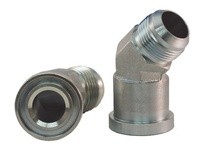 Dixon C6145F3232 45° Flange Elbow x Male JIC Hydraulic Adapter | YarinInd