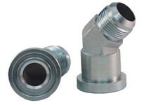 Dixon C6245F2424 45° Flange Elbow x Male JIC Hydraulic Adapter | YarinInd