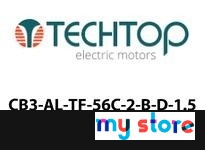 Techtop CB3-AL-TF-56C-2-B-D-1.5 1.5HP 3600RPM 56C 3PH 230/460V Premium NEMA Cast Aluminum Cobra Line Electric Motor