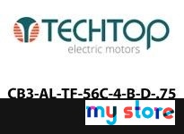 Techtop CB3-AL-TF-56C-4-B-D-.75 0.75 HP 1800RPM 208-230/460 V 56C COBRA INVERTER GRADE TEFC THREE PHASE