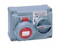 Cooper Eaton CD320HMI6W Mech Intl Pin&Sleeve 20A250V 2P3W WT Hor YL