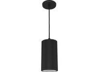 RAB CDLED4PC-20W-80D950-K CYLINDERS 1800 LUMENS CDLED 20W 4 INCHES WITH PENDANT CORD 48 INCHES 90CRI 5000K MATTE BLACK