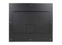 Hubbell Wiring CFB11CVRCBLK REC FB COVER (NO EDGING) 11-G BLACK | YarinInd