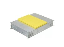 Hubbell CFB4G25E Recessed 4-Gang Concrete Floorbox with Rectangular Cover