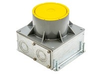 Hubbell Wiring CFBS1R4SFB S1R FB 4 STAMPED STEEL FLOOR BOX