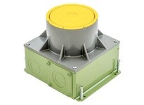 Hubbell Wiring CFBS1R4SFBCR S1R FB 4 STAMPED STEEL FLOOR BOX PAINTED