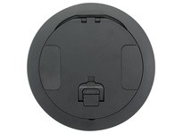 Hubbell Wiring CFBS1R8CVRBLK CFB ROUND 8 INCH COVER BLACK | YarinInd