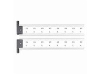 Starrett CH416R-72 Heavy Spring Tempered Steel Rule with Inch Graduations, with Hook, 16R Style Graduations, 72" Length 1-1/2" W