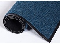 Crown CN 0410SB 230 Series Chevron Steel Blue 4 Feet x 10 Feet (Priced per 1 EA)