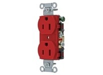 Hubbell Wiring CR15R DUP RCPT COMM GRD 15A 125V 5-15R | YarinInd