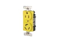 Cooper Eaton CR5792 Receptacle Duplex CR 15A125V2P3W Combo | Yellow