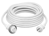 Hubbell Wiring CS504W65LED MARINE CORD 50A/125/250V65WH W/LEDS