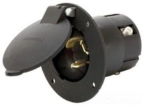 Hubbell Wiring CS6375LCM1 LKG COV INLT 50A 125/250V 3P4W LC BULK