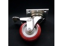 Fastube CS6 L P Bolt on Caster - 6" Swivel w/ Lock Polyurethane
