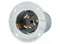 Hubbell Wiring CS8175M3 50A TL INLET3PH 480V W/ WP COVER