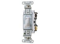 Hubbell Wiring CSB320WF SWITCH 3W 20A 120/277V B+S WH FRAME | Industrial Supplies
