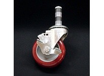 Fastube CST4 L P Expanding Stem Caster - 4" Swivel w/ Lock Polyurethane