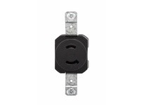Cooper Eaton CWL115R Receptacle Single 15A 125V 2P2W H/L Black | High Quality Electrical Supplies