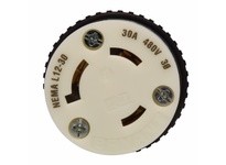 Cooper Eaton CWL1230C Conn 30A 480V 3PH 3P3W H/L Black & White