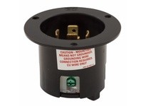 Cooper Eaton CWL1430FI-BU Flanged Inlet 30A 125/250V 3P4W H/L Black & White