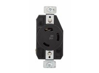 Cooper Eaton CWL630R-BU Receptacle Single 30A 250V 2P3W H/L Black