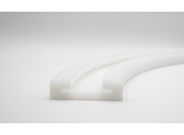 POBCO CWT50218U Tab Chain Guide 90 Degree Curve, White UHMW, for 880TK4-1/2, CLR=18", 1" Thick x 5" WideTab Chain Guide 90 Degre