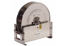 ReelCraft D9300 OLSBW-S HOSE REEL - 3/4 x 75FT SS Air/Water | Stainless Steel Reel