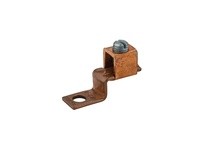 NSI DE705 COPPER SOLDERLESS LUG 2-8 AWG 1/4 MTG HOLE | Quality Industrial Supplies