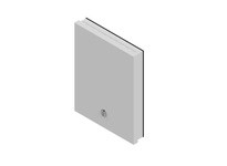WIEGMANN DHMICVP HMI BLANK DR COVER PLATE 13X10 -WHT TXT