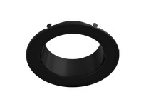 RAB DLTRIM/CRLEDFA4R-BS COLOR TRIM FOR CRLEDFA 4" BLACK SMOOTH
