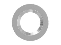 RAB DLTRIM/CRLEDFA6R-BNS COLOR TRIM FOR CRLEDFA 6" BRUSHED NICKEL SMOOTH