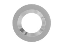 RAB DLTRIM/CRLEDFA8R-BNS COLOR TRIM FOR CRLEDFA 8" BRUSHED NICKEL SMOOTH