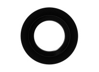 RAB DLTRIM/R4RB-B-L Recessed Retrofit Downlight Trim 4" Round Baffle Black | YarinInd