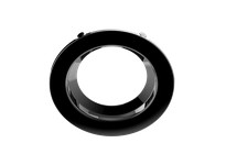 RAB DLTRIM/R4RS-B RECESSED RETROFIT DOWNLIGHT TRIM 4' ROUND SMOOTH BLACK