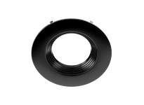 RAB DLTRIM/R6RB-B RECESSED RETROFIT DOWNLIGHT TRIM 6" ROUND BAFFLE BLACK