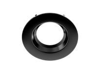 RAB DLTRIM/R6RS-B RECESSED RETROFIT DOWNLIGHT TRIM 6" ROUND SMOOTH BLACK