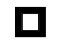 RAB DLTRIM/WFRL6S-BB COLOR TRIM FOR SQUARE WAFER 6" BLACK BAFFLE