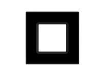 RAB DLTRIM/WFRL6S-BS Color Trim for Square Wafer 6" Black Smooth | High-Quality Lighting Solutions