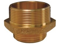 Dixon DMH2515 2-1/2" MNPT X 1-1/5 MNPSH BRASS HEX NIPPLE