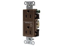 Hubbell Wiring DR15C1 1/2 CONTROLLED 15A 125V B/S DECO BR