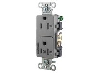 Hubbell Wiring DR20C1GRYTR 1/2 CONTROLLED 20A 125V B/S TR DECOGY