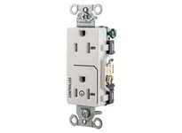 Hubbell Wiring DR20C1WHITR 1/2 CONTROLLED 20A 125V B/S TR DECOWH | Reliable Supplies