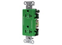 Hubbell Wiring DR20C2GN 2/2 CONTROLLED 20A 125V B/S DECO GN | High-Quality Industrial Supplies
