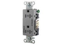 Hubbell Wiring DR20C2GRYTR 2/2 CONTROLLED 20A 125V B/S TR DECOGY