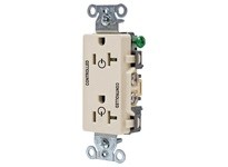 Hubbell Wiring DR20C2LA 2/2 CONTROLLED 20A 125V B/S DECO LA | Industrial Supplies