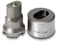 Simplex DS-10 .31x.75 Oblong Die Set - 1/4