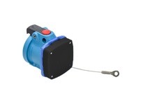 Meltric DS1PC PLUG CAP LOCKING POLY BLUE SIZE 2