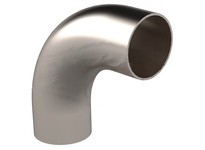 Dixon DVF-C150G2R 1.5" VAC 90° TAN ELBOW 304 BBLAST FOR USE WITH KF40 WELD FITTINGS